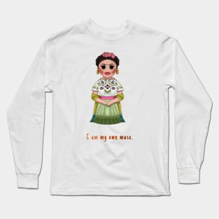 Frida Kahlo Muse Quote Long Sleeve T-Shirt